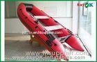 Fiberglass Red PVC Inflatable Boats Funny Lightweight Inflatable Boat