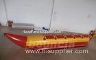Red 0.9 MM Thick Inflatable Banana Boat For Lake / Sea