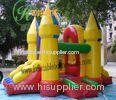 Mini Yellow Inflatable Bouncer Slide Combo , Bouncy Castles With Slide For Fun