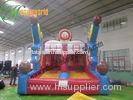 Double Lane Basketball Inflatable Sports Games With 0.55mm PVC Tarpaulin