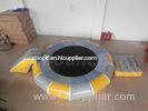 Commercial Grade Yellow Water Trampoline With 0.9mm PVC Tarpaulin