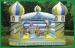 Logo Printing Castle Shape Inflatable Bouncer With Cartoon For Kids