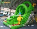 0.55mm PVC Tarpaulin Green Sheep and Dog Commercial Inflatable Slide for Entertainment