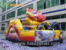 Promotion Commercial Small Cartoon Car Inflatable Slide For Outdoor Entertainment