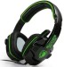 Sades SA-708 Cool Stereo Gaming Over-Ear Headset With Mic&Remoter Black/Green