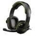 Sades SA-708 Cool Stereo Gaming Over-Ear Headset With Mic&Remoter Black/Green