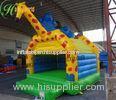 0.55mm PVC Tarpaulin Animal Inflatable Bouncy Castle For Amusement Park