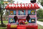 Custom Hello Kitty Inflatable Bouncer , Kids Bouncy Castle For Backyard Fun