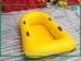 Custom Yellow PVC Inflatable Boats Water Amusement Floating Boats For Kids