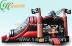 Custom Inflatable Bouncy House With Slides , Inflatable Castle Slide For School