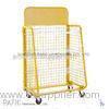 Wheeled Steel Retail Display Stands Wire Mesh Display Shelving 10-30kgs