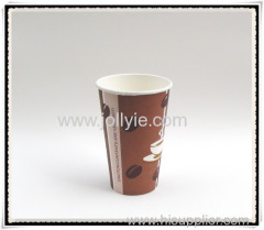 Hot disposable paper cup
