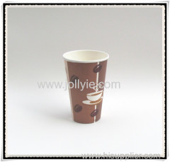 Hot disposable paper cup