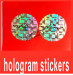 hologram destructible vinyl stickers