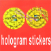 hologram destructible vinyl stickers
