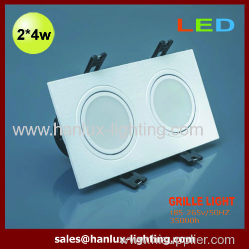 8W CE RoHS SMD grille lighting