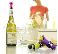 Flowers Wine Stopper New design cheap silicone wine bottle stopper