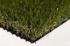 Yellow and Green Curly Commercial Artificial Grass For Football / Tennis Court