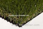 Yellow and Green Curly Commercial Artificial Grass For Football / Tennis Court