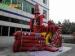 CE / UI Blower Red Inflatable Bouncy Castles With Slides For Hire