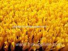 Plastic Yellow / Red Baseball Synthetic Turf Fibrillated Flame Resistant