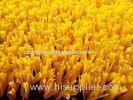 Plastic Yellow / Red Baseball Synthetic Turf Fibrillated Flame Resistant
