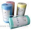 Customized Spunlace Non-Woven Cleaning Cloth Roll Yellow Green Red Blue