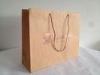 Hot Stamping 180gsm Brown Kraft Carrier Paper Bags Printed for Shopping