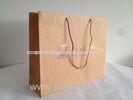 Hot Stamping 180gsm Brown Kraft Carrier Paper Bags Printed for Shopping