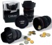 Black Camera Lens money saving box