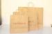 Reusable Coloured Large Brown Kraft Paper Bags With Handles / Logo Printed