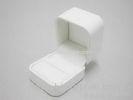 Leather Art Paper White Cardboard Jewelry Boxes With Matt Lamination / Uv Coating