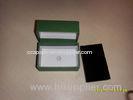 Portable Insert Sponge Kraft Paper Cardboard Jewelry Boxes With PVC / PET window