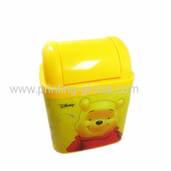 Hot stamping foil for PP plastic dustbin/ trash can