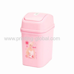 Hot stamping foil for PP plastic dustbin/ trash can