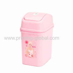 Hot stamping foil for PP plastic dustbin/ trash can