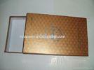 Gold White Art Paper Shirt Packaging Boxes , Custom Printed Cardboard Boxes For Garment
