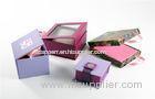 Small Gloss UV Finishing Magnetic Closure Jewellery Gift Box With Logo Printed