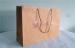 Customized Gold Laminated Carrier Paper Bags , Paper Gift Bags With Handles