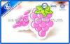 Hot Transfer Printing Purple Grape Fruit Shaped Kids Erasers For Chilldren