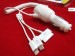 3 in 1 USB Car Charger Coil Cable Adapter For iPhone 5 4 4S Samsung i9500 HTC LG