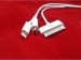 3 in 1 USB Car Charger Coil Cable Adapter For iPhone 5 4 4S Samsung i9500 HTC LG