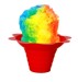 8 oz snow cone shave ice flower cup variety color