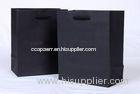 Eco Friendily Custom Printed Gift Paper Bags Black for Clothes 10x5x8 Inch