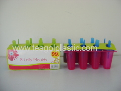 8PC plastic lolly mould