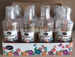 Cocktail shaker set plastic 11 Piece