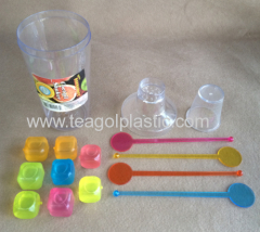 Cocktail shaker set plastic 13 piece