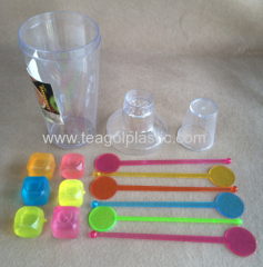 13 Piece cocktail shaker set 700ml plastic