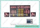 Electronic Wireless Scoreboard With Shot Clock , Basketball Stadium Scoreboard