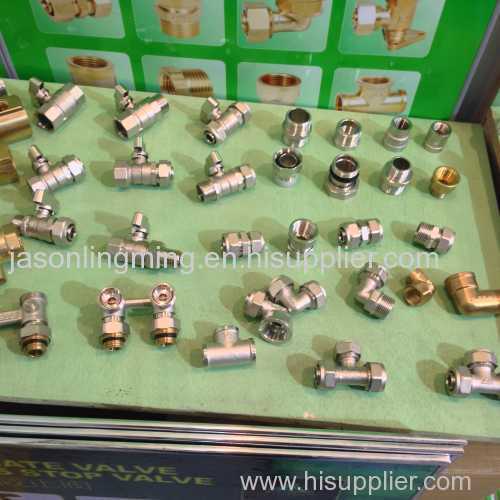 58-3 brass male compression adapter male connector for water pipe